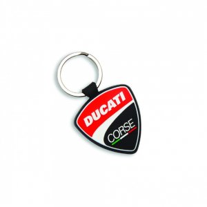 DUCATI CORSE SHIELD KEYCHAIN