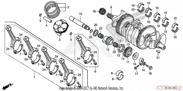 KRANK RULMAN PARÇALARI
