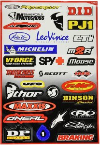 Buse FX Sponsor Sticker Kit A